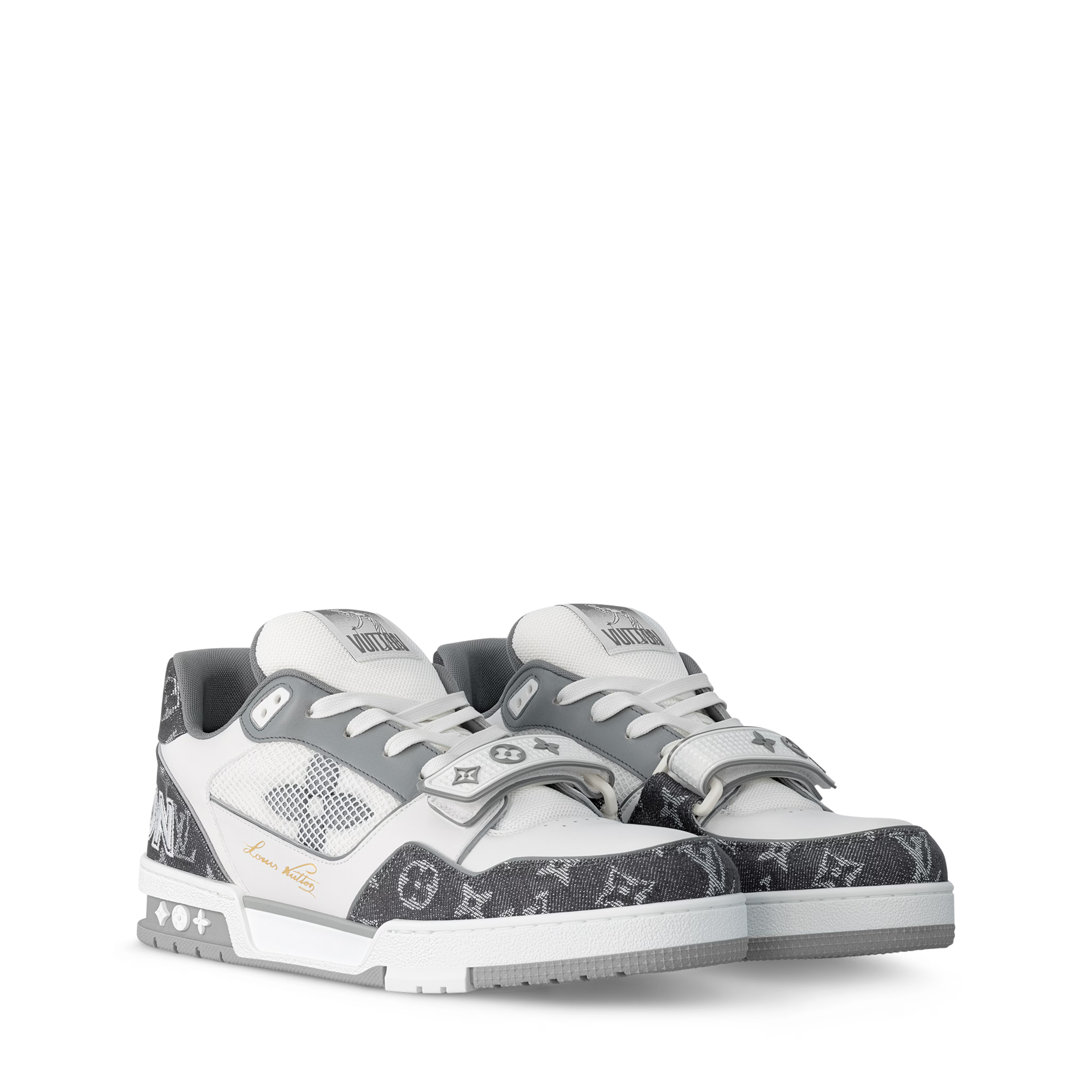 Louis Vuitton - LV Trainer - Gris / Noir - Vue 1