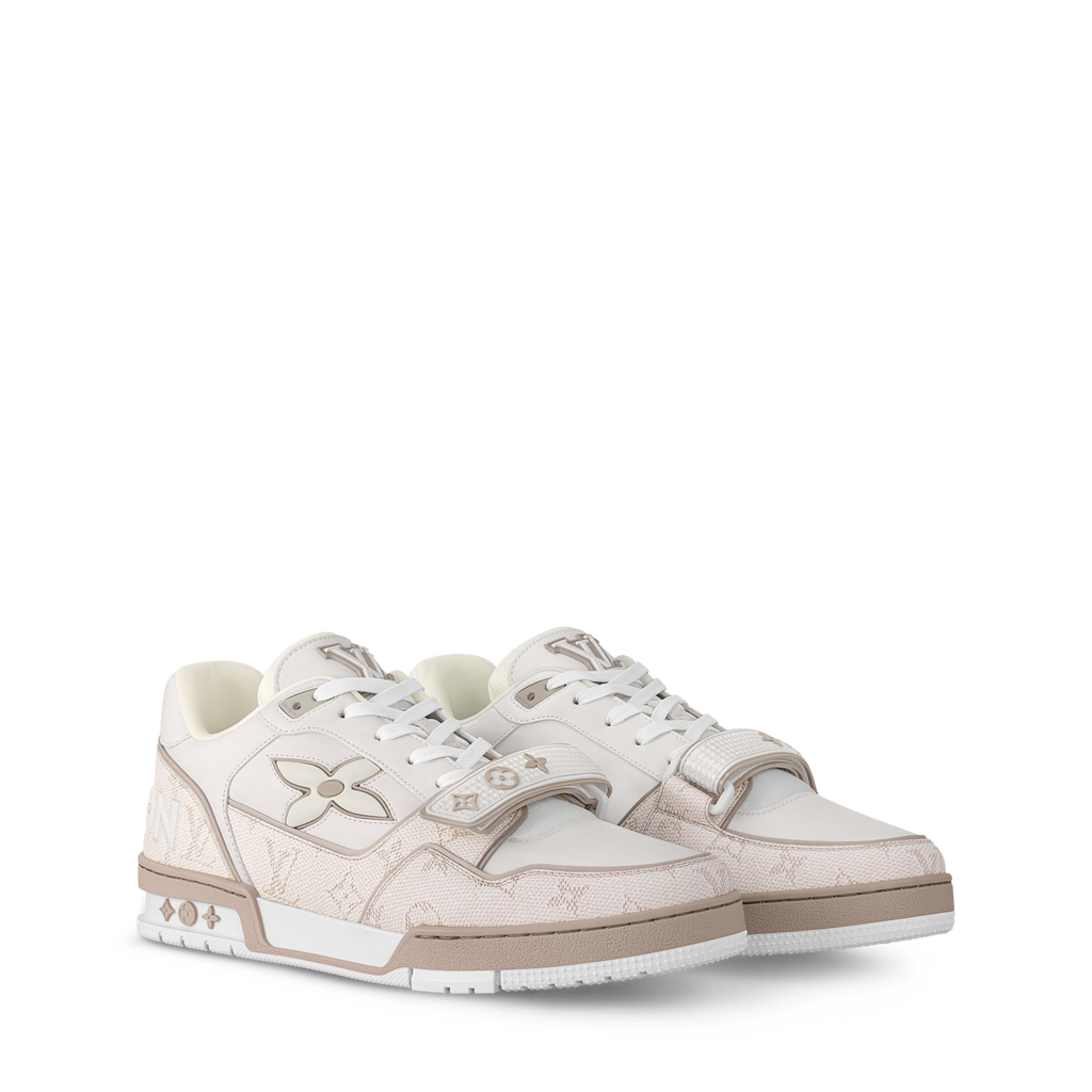 Louis Vuitton - LV Trainer - Beige / Bleu - Vue 1
