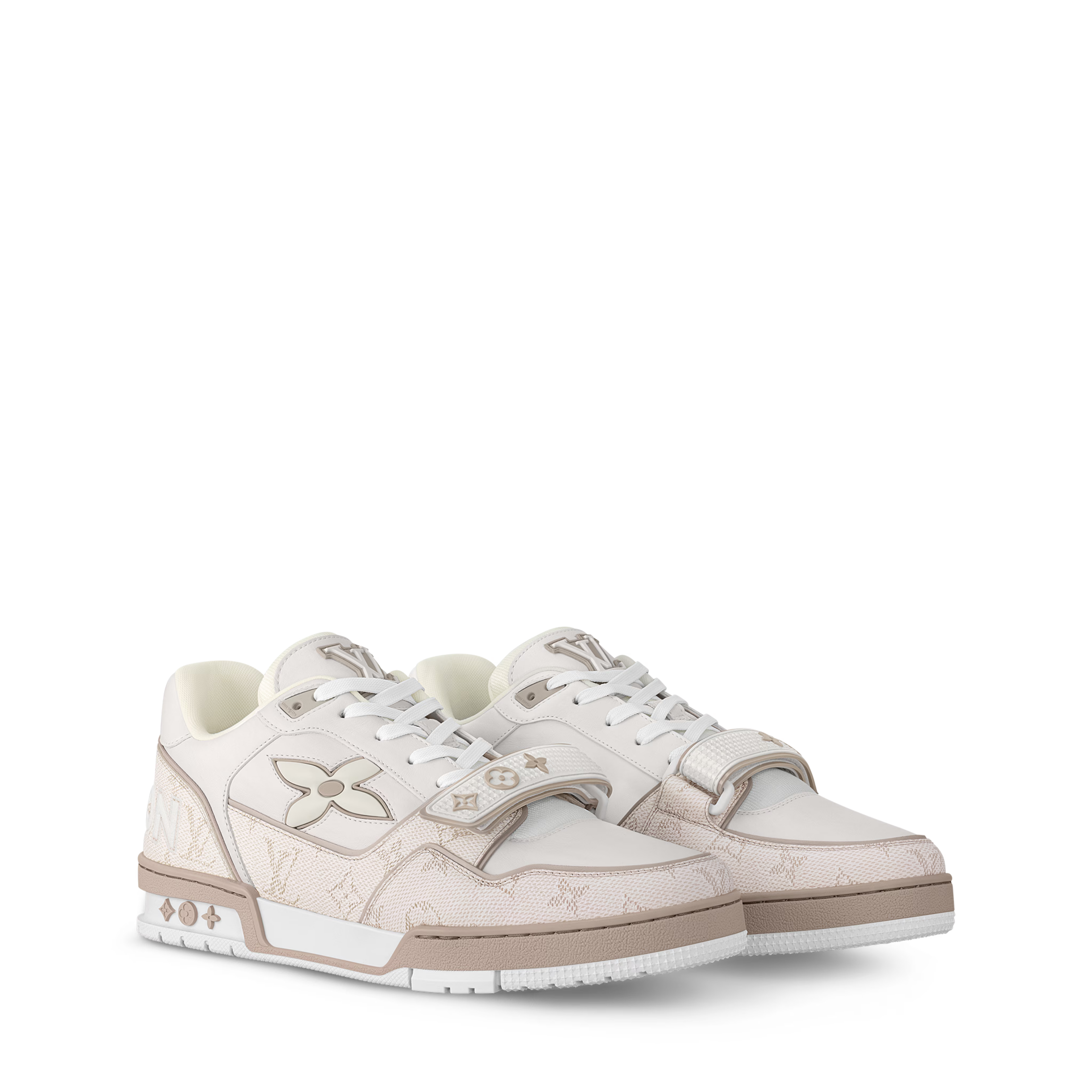 Louis Vuitton - LV Trainer - Beige / Bleu - Vue 1