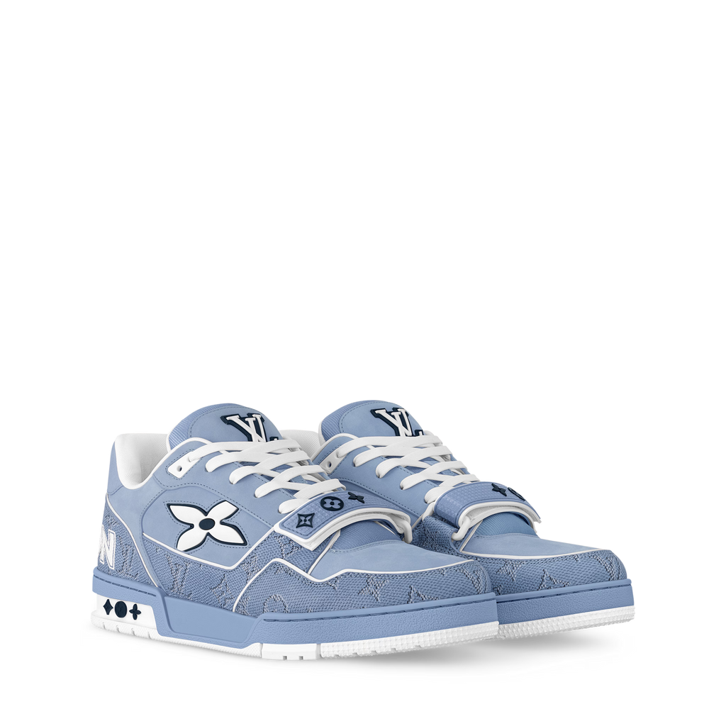 Louis Vuitton - LV Trainer - Bleu / Beige - Vue 1