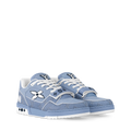 Louis Vuitton - LV Trainer - Bleu / Beige - Vue 1
