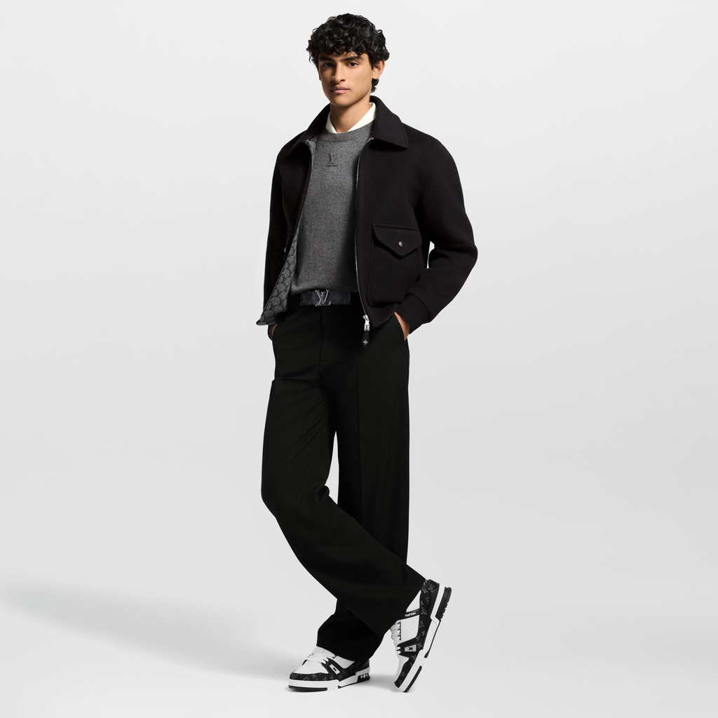 Louis Vuitton - LV Trainer - Gris / Noir - Vue 3