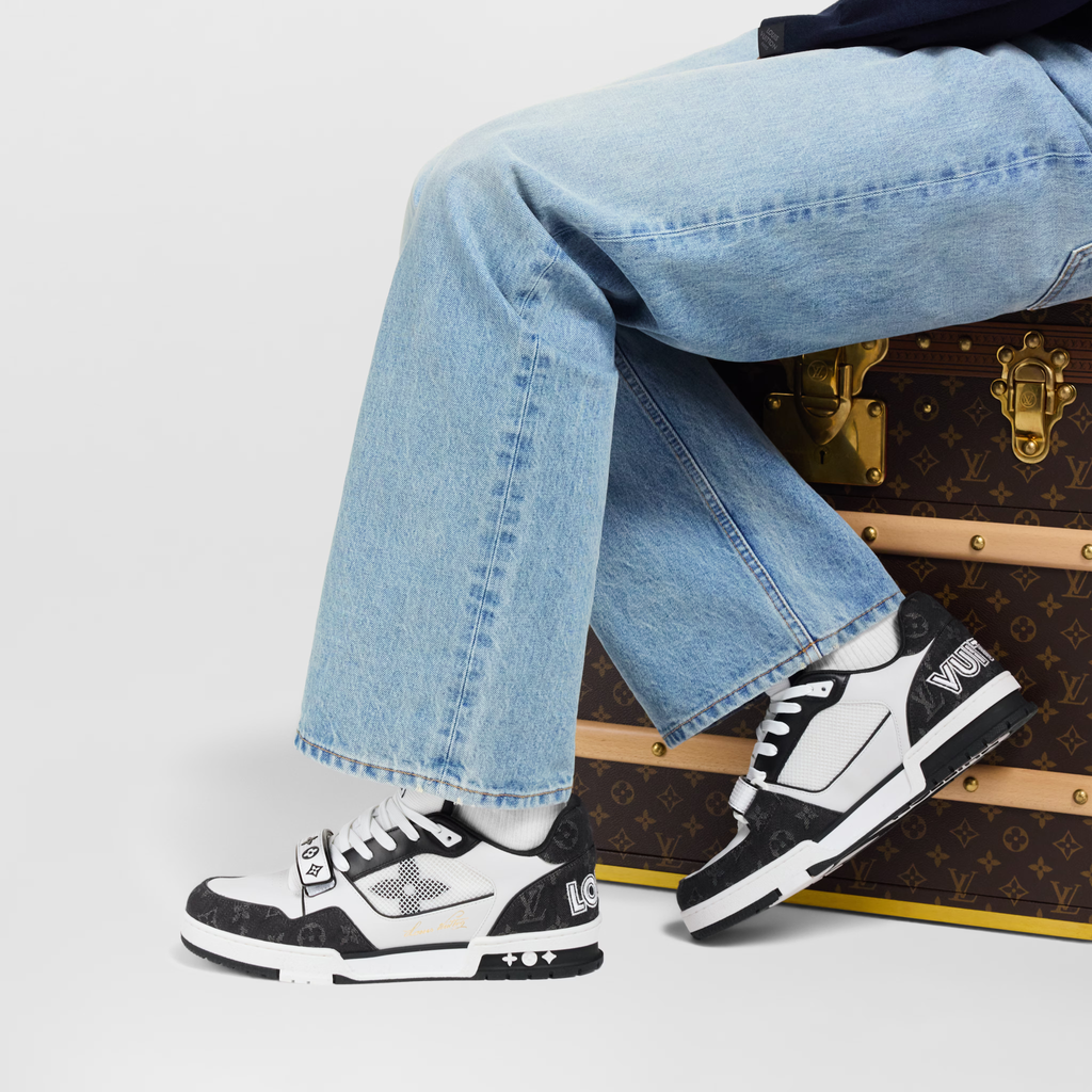 Louis Vuitton - LV Trainer - Gris / Noir - Vue 5