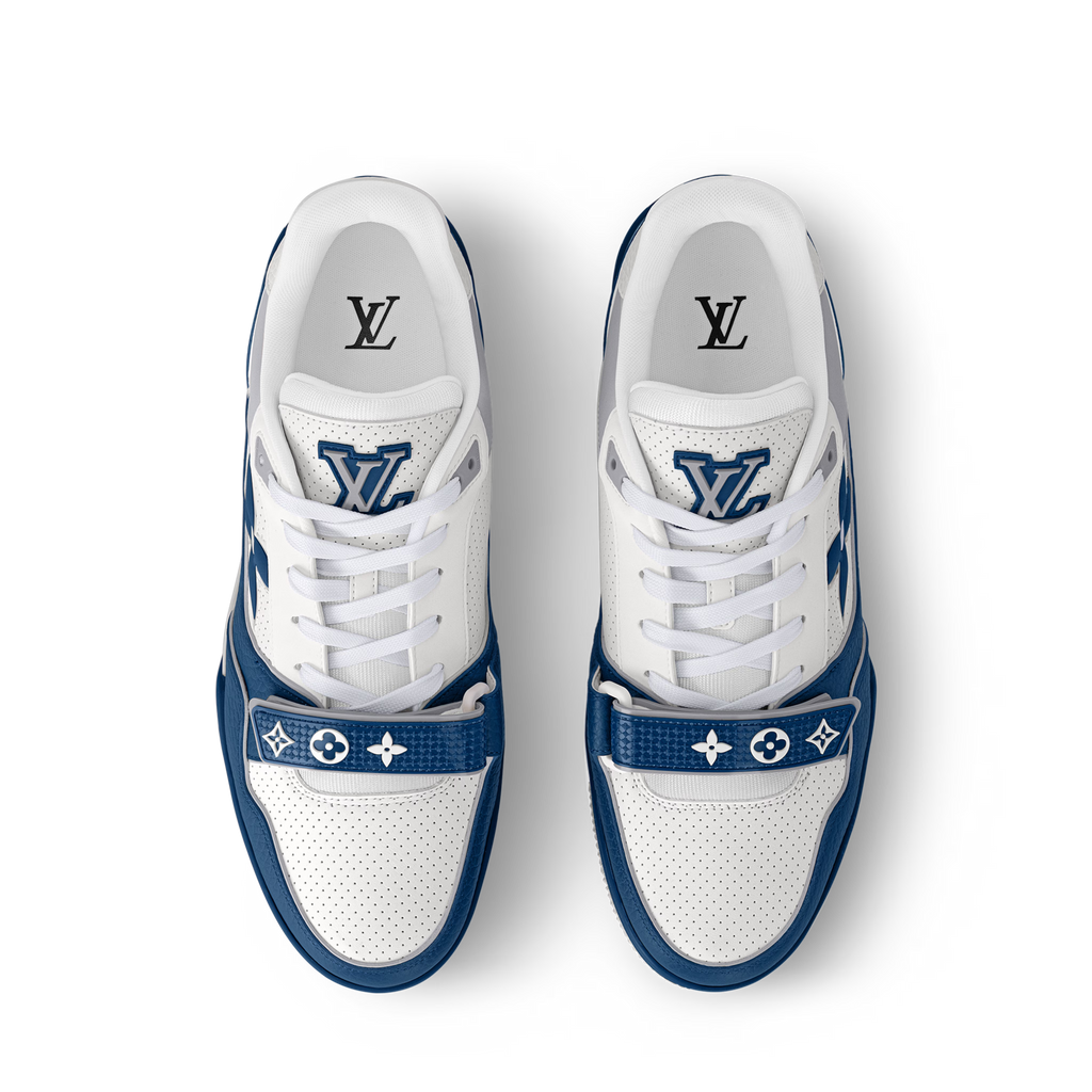 Louis Vuitton - LV Trainer - Noir / Bleu - Vue 5