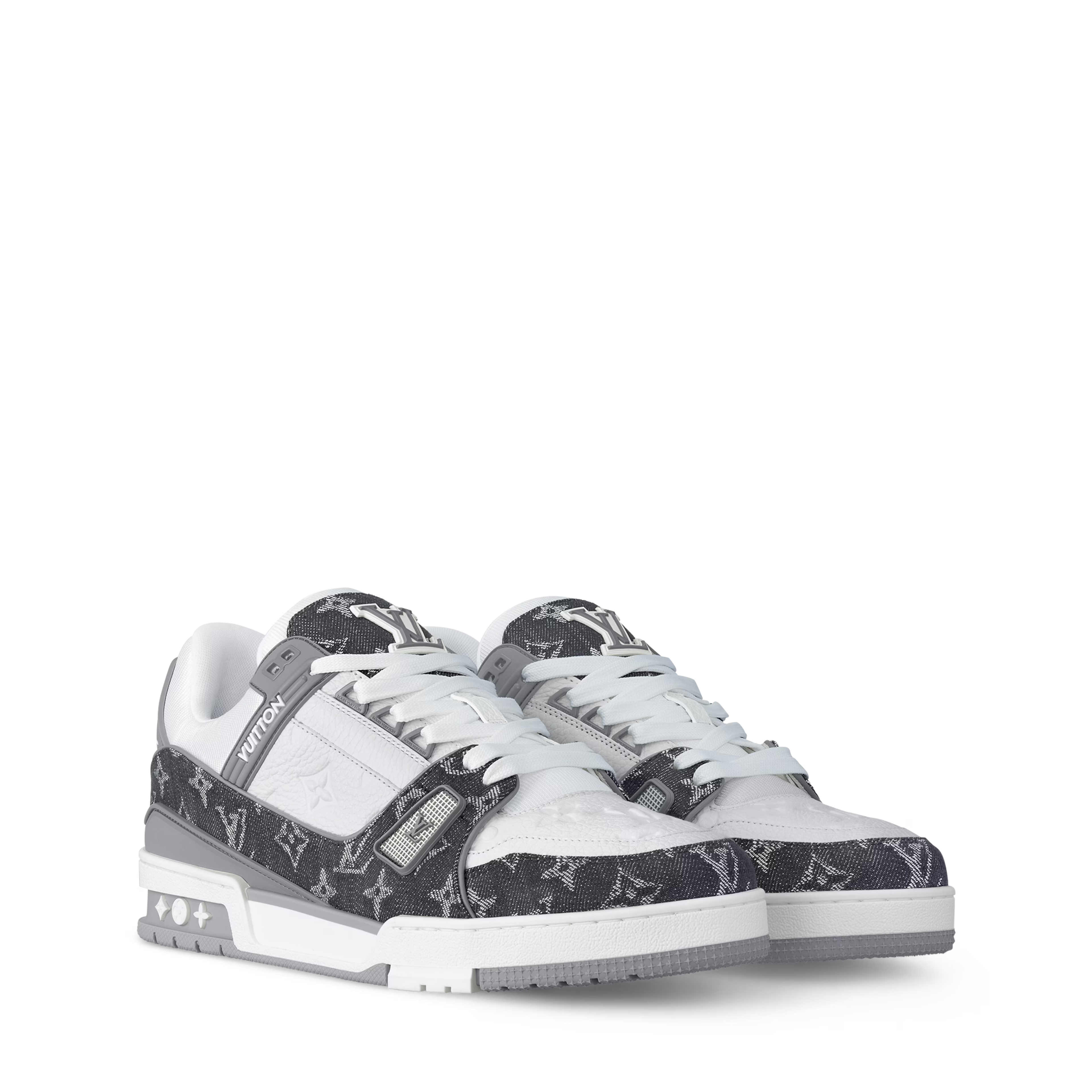 Louis Vuitton - LV Trainer - Gris / Noir - Vue 1