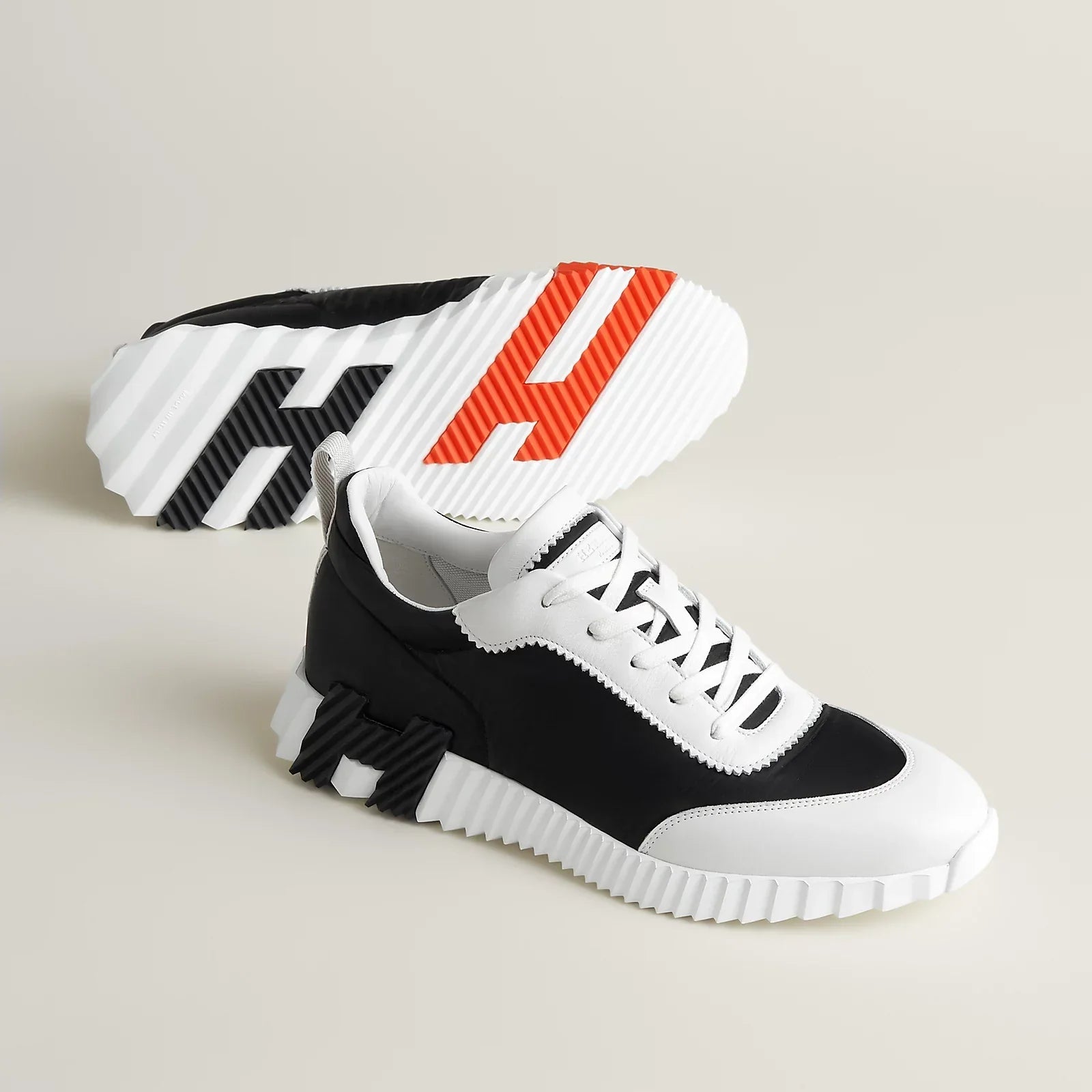 Hermès - Bouncing - Noir / Orange - Vue 1
