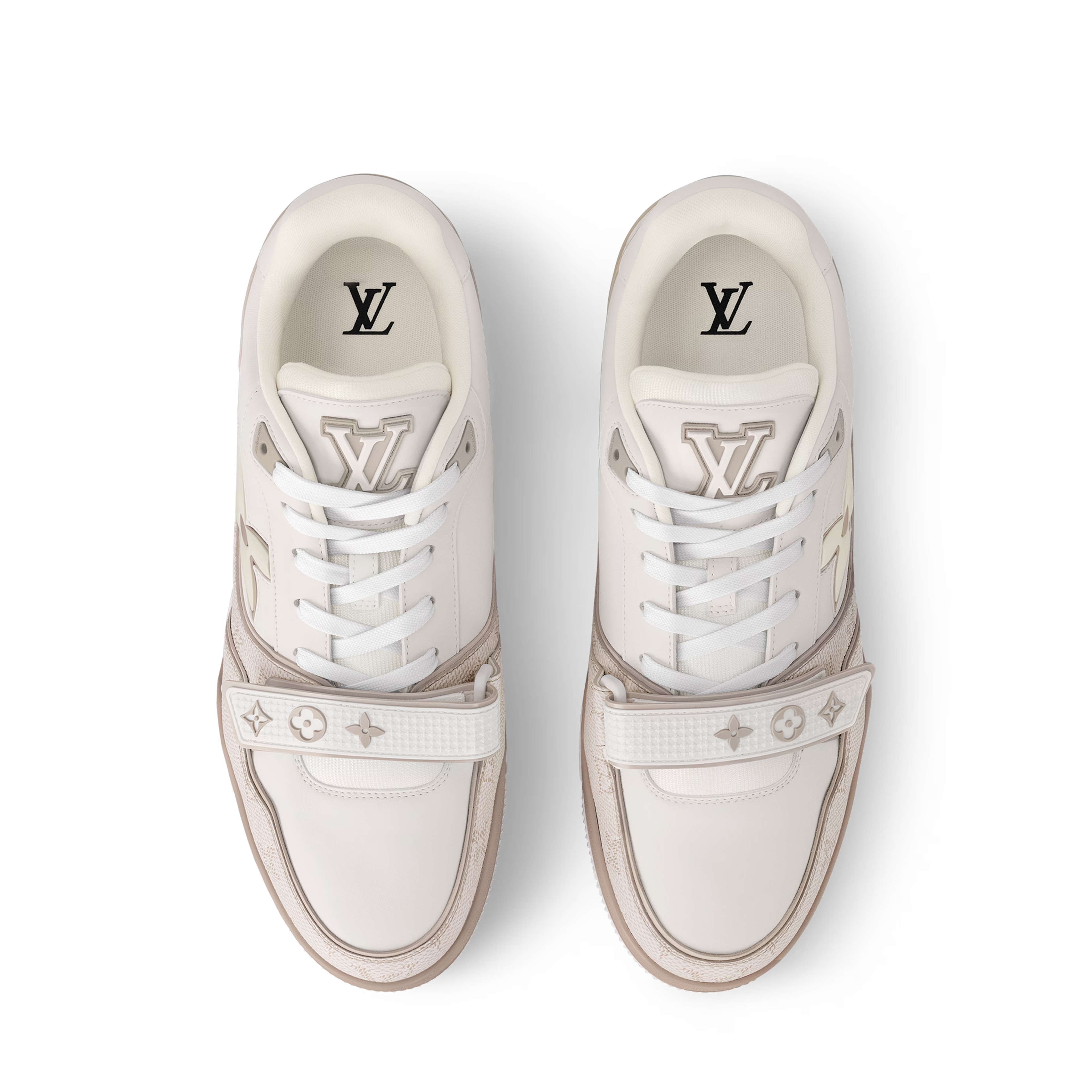 Louis Vuitton - LV Trainer - Beige / Bleu - Vue 7