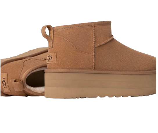 UGG - Classic Ultra Mini - À Plateforme Marron - Vue 3