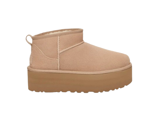 UGG - Classic Ultra Mini - À Plateforme Beige - Vue 1