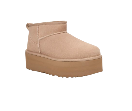 UGG - Classic Ultra Mini - À Plateforme Beige - Vue 2