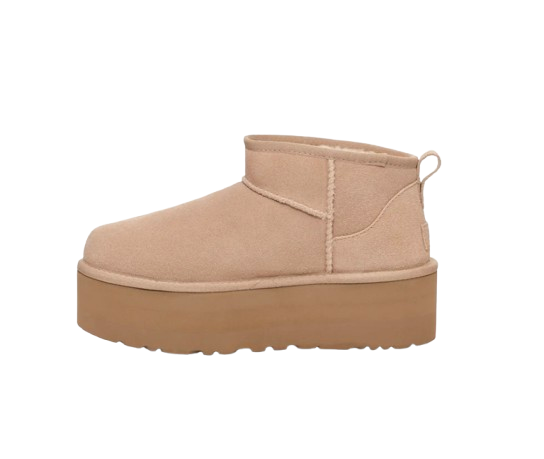 UGG - Classic Ultra Mini - À Plateforme Beige - Vue 4