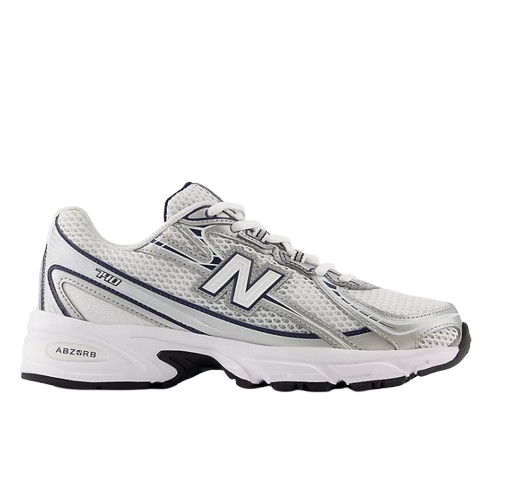 New Balance - 740 - Blanc Argenté - Vue 1