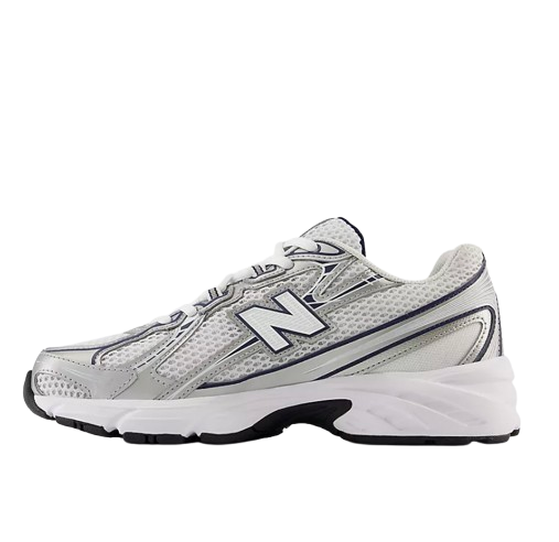 New Balance - 740 - Blanc Argenté - Vue 2