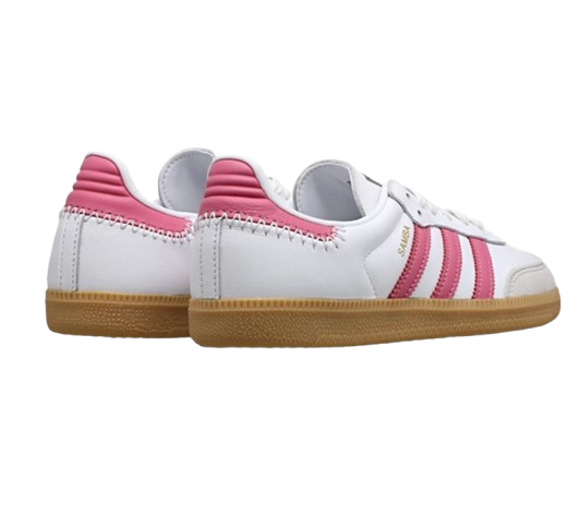 Adidas - Samba OG - White / Rose Tone / Collegiate Green - Vue 4