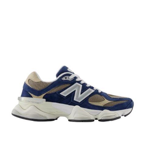 New Balance - 9060 - Bleu Et Marron - Vue 1