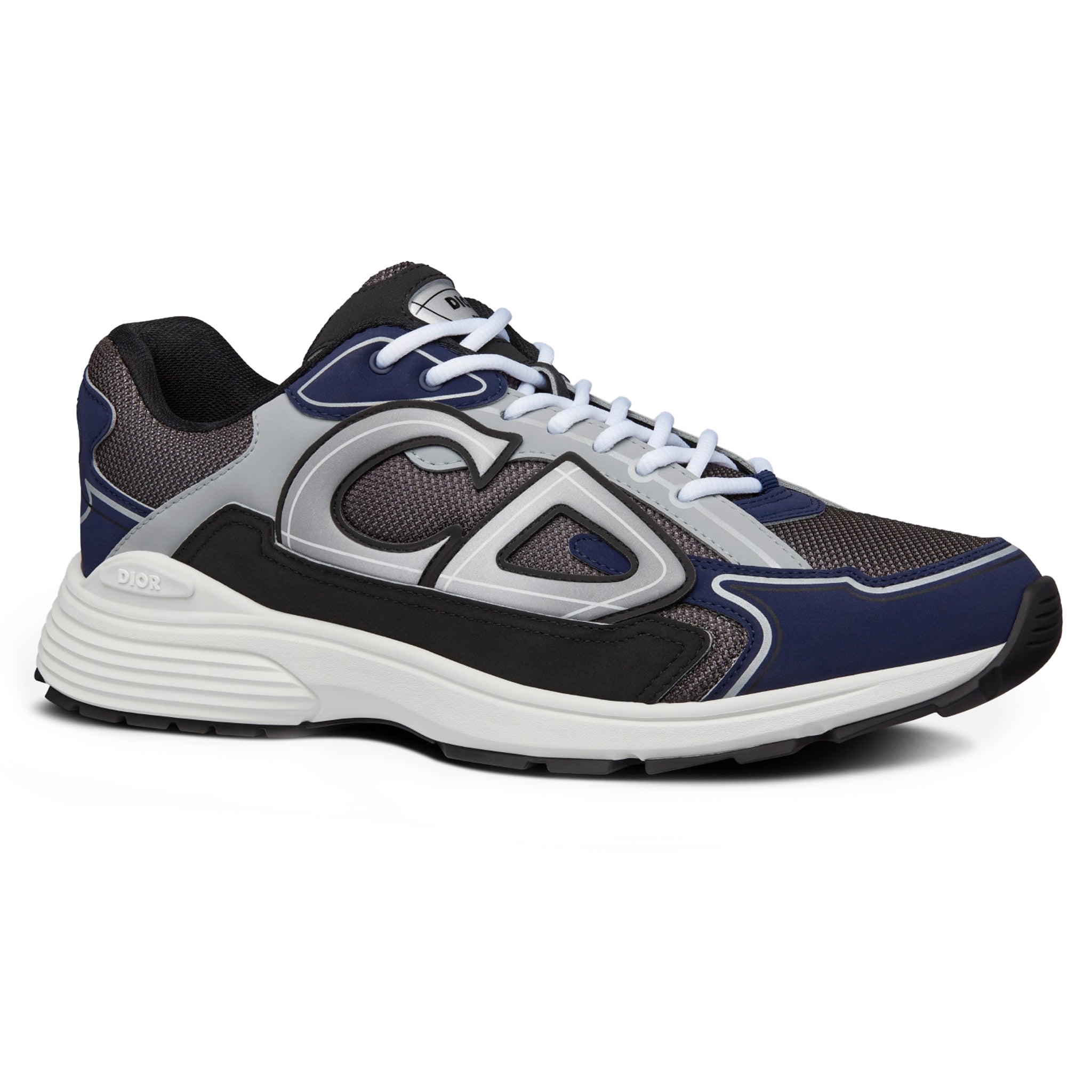 Dior - B30 - Dior B30 Technical Mesh Black Blue Grey Trainer - Vue 2