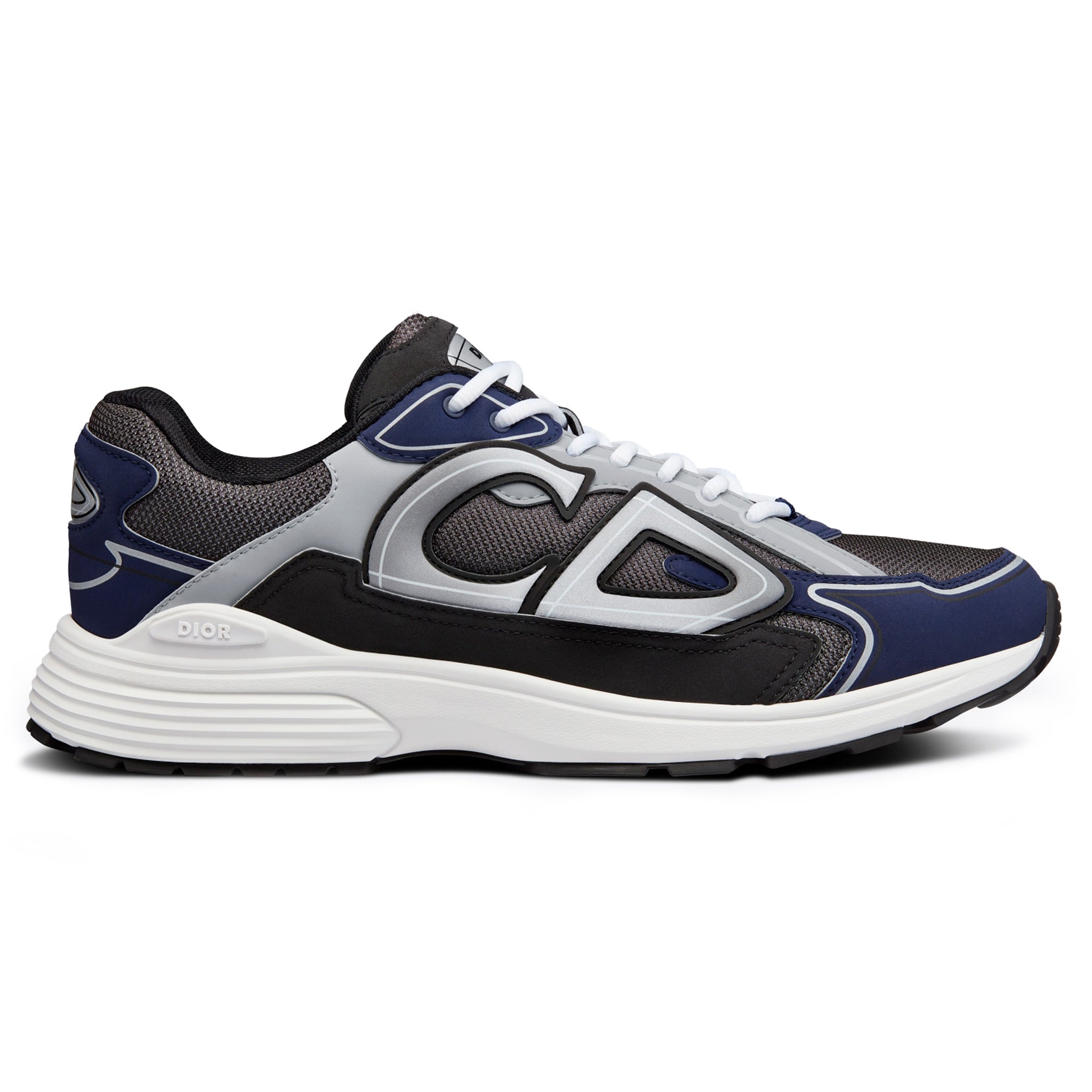 Dior - B30 - Dior B30 Technical Mesh Black Blue Grey Trainer - Vue 1