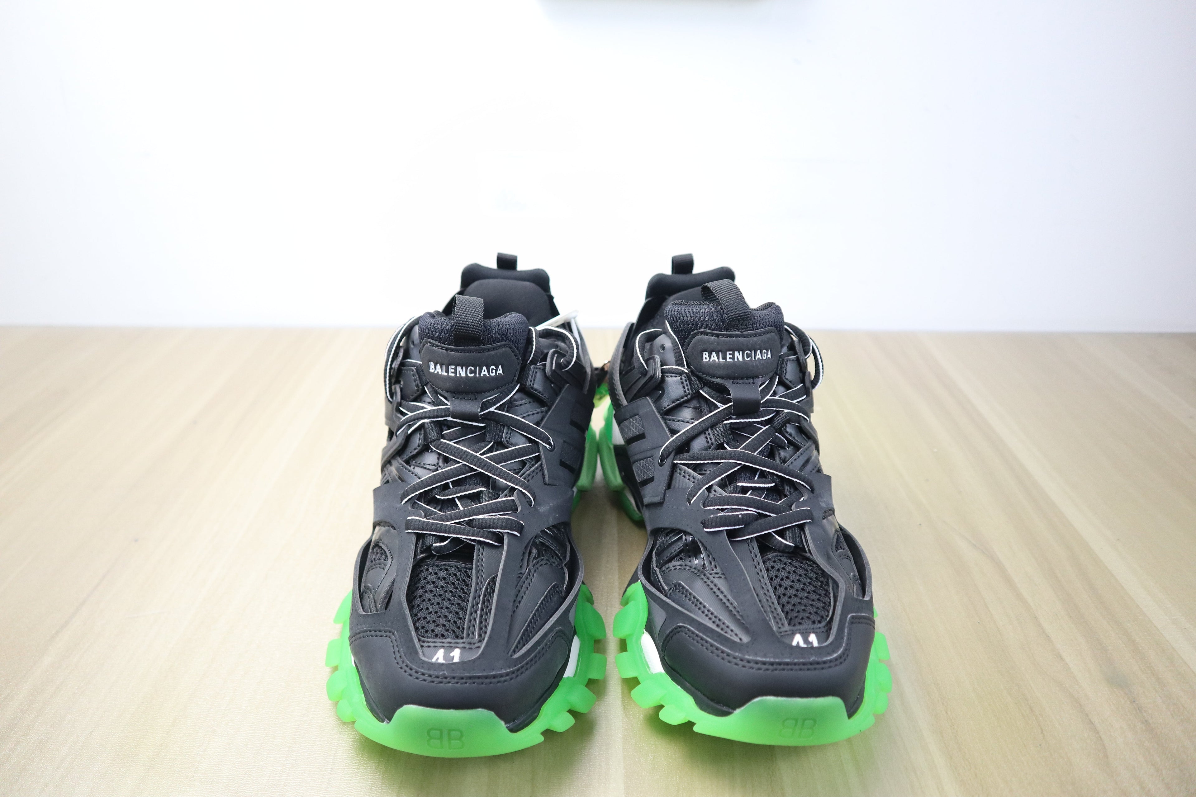 Balenciaga - Track - Noiretverte - Vue 2