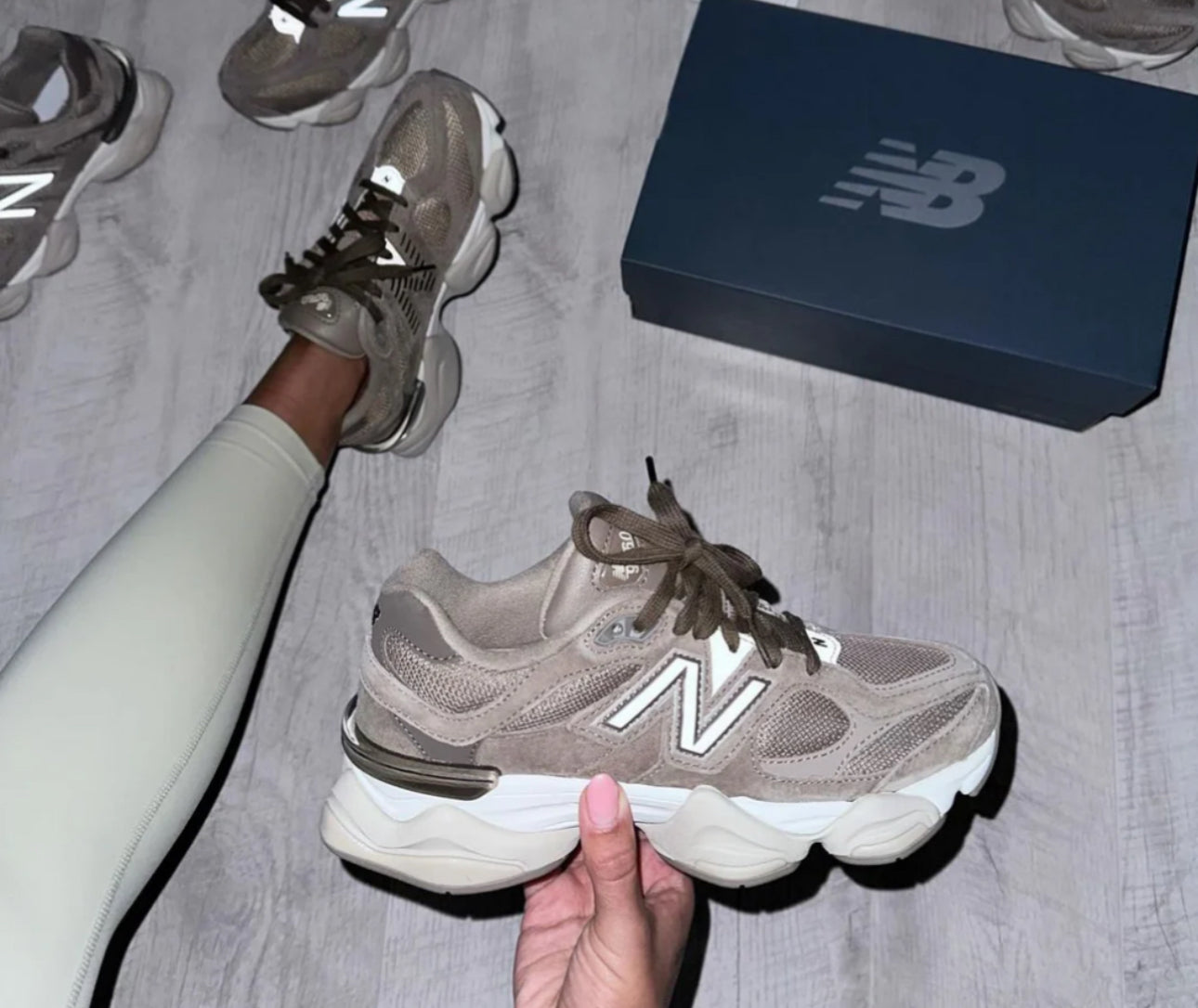 New Balance - 9060 - Mushroom Brown - Vue 1