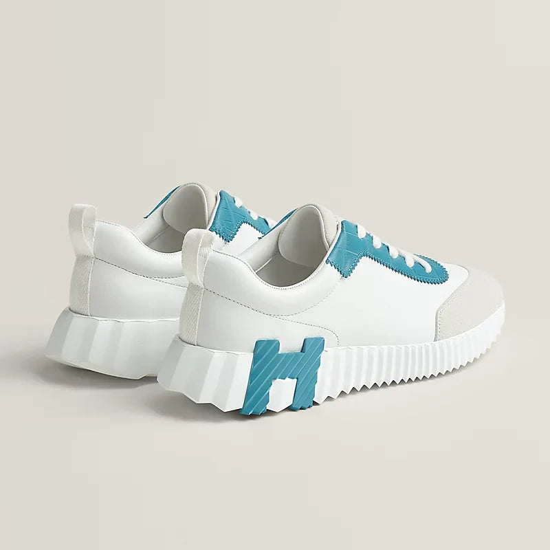 Hermès - Bouncing - Blanc / Bleu Minéral - Vue 3
