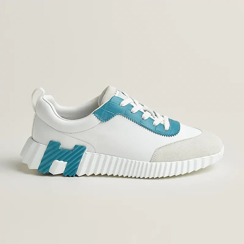 Hermès - Bouncing - Blanc / Bleu Minéral - Vue 2