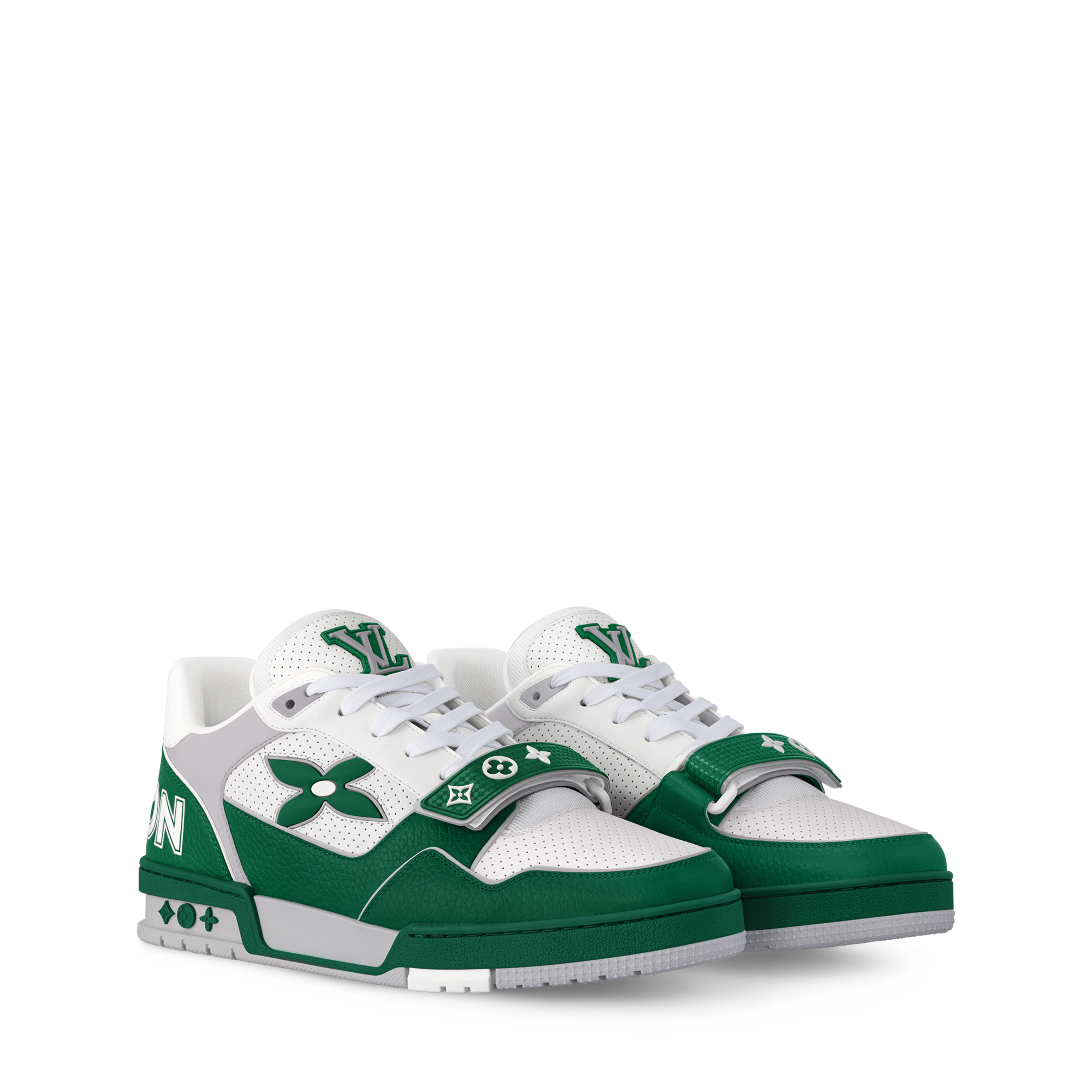Louis Vuitton - LV Trainer - Vert / Noir - Vue 1