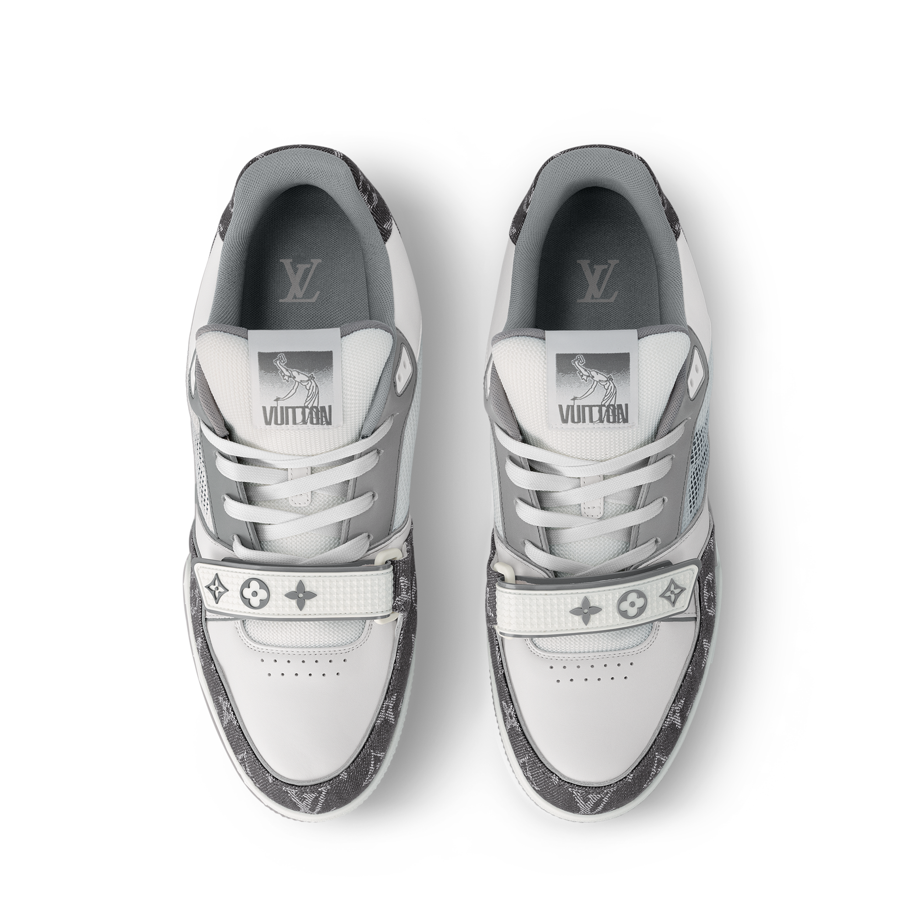 Louis Vuitton - LV Trainer - Gris / Noir - Vue 8