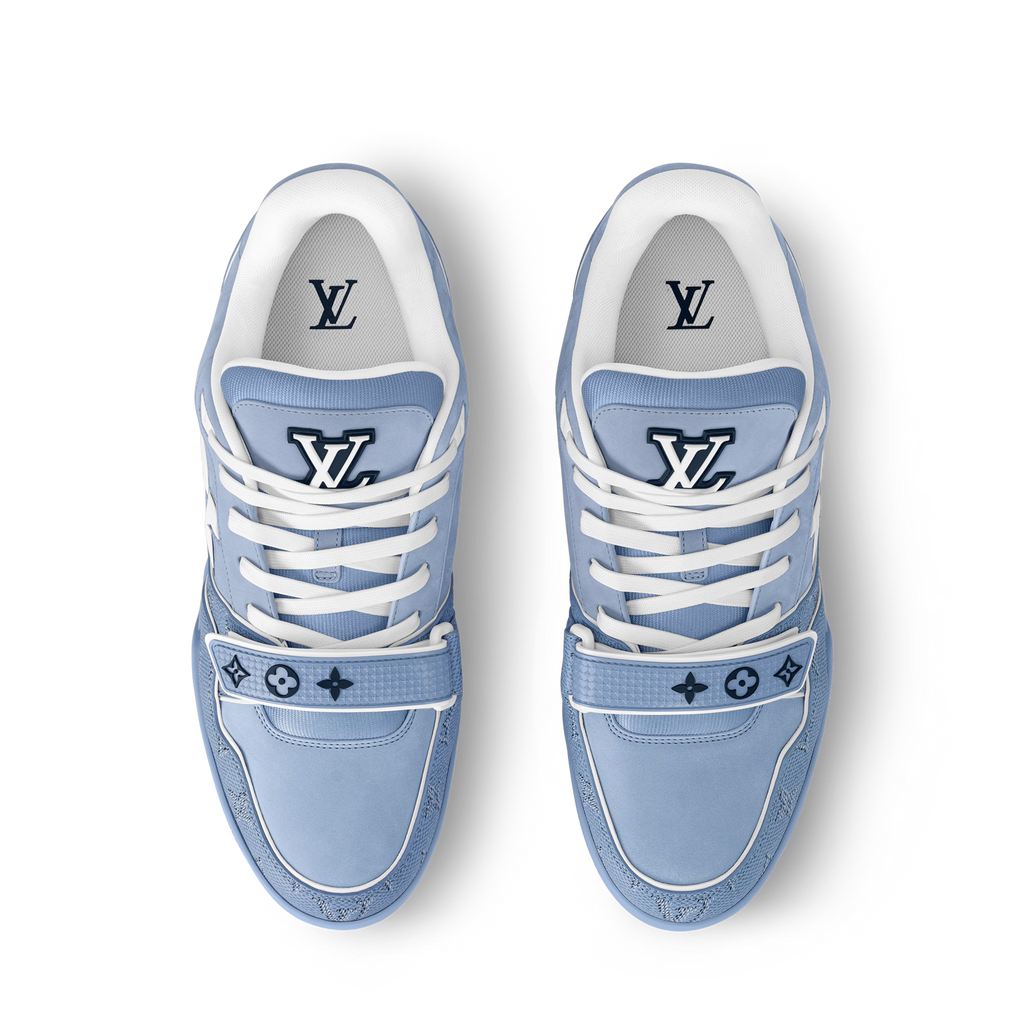 Louis Vuitton - LV Trainer - Beige / Bleu - Vue 2
