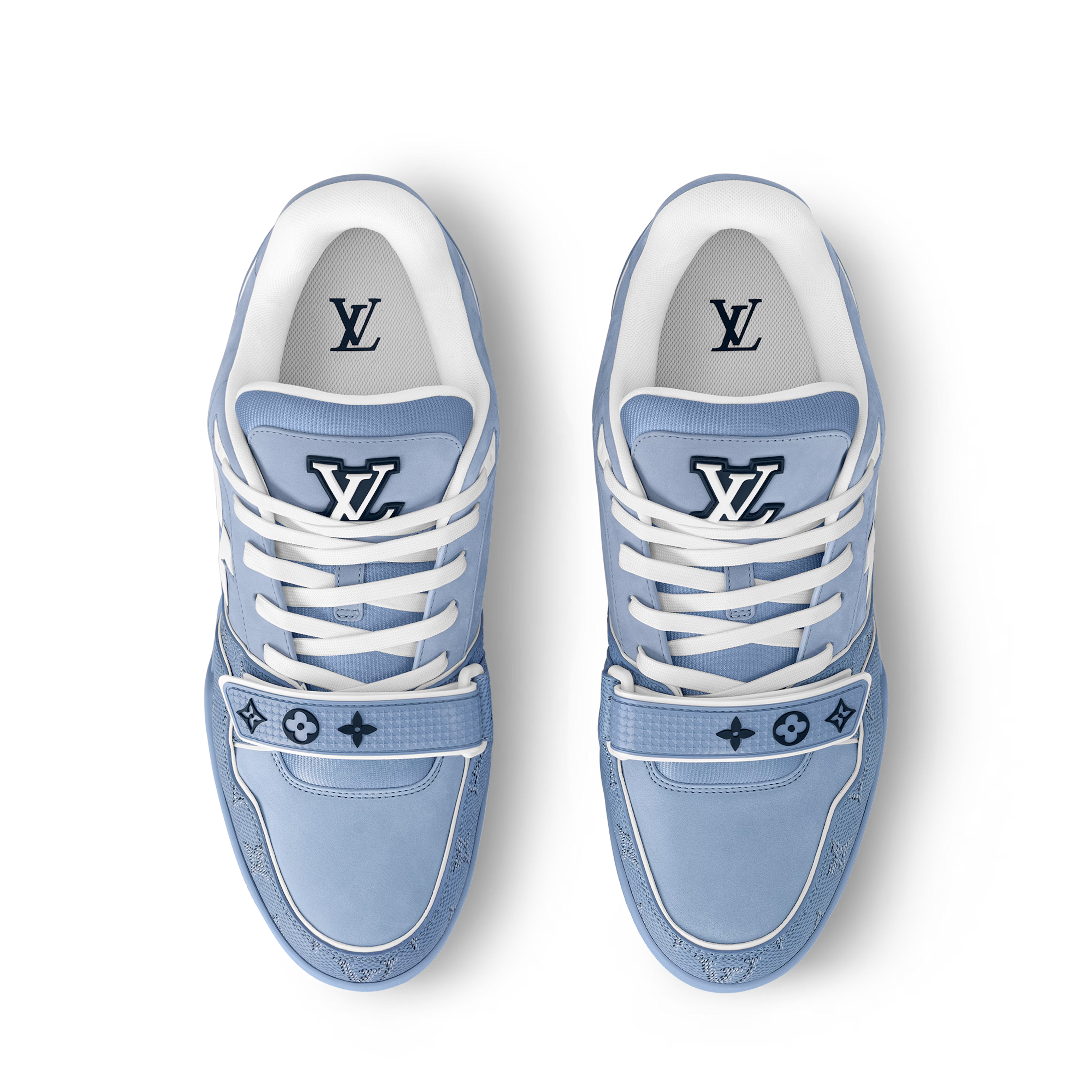 Louis Vuitton - LV Trainer - Beige / Bleu - Vue 2