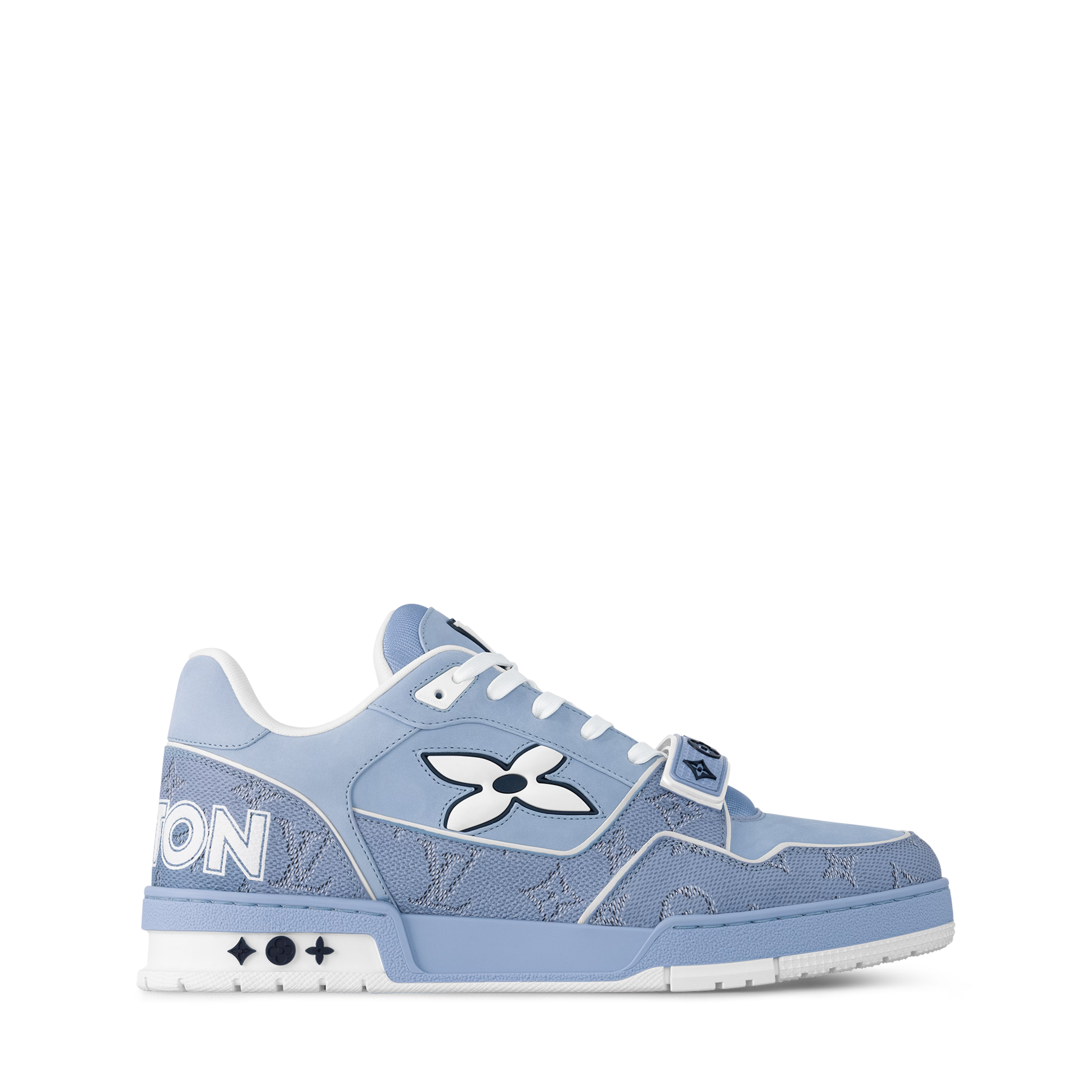 Louis Vuitton - LV Trainer - Bleu / Beige - Vue 7