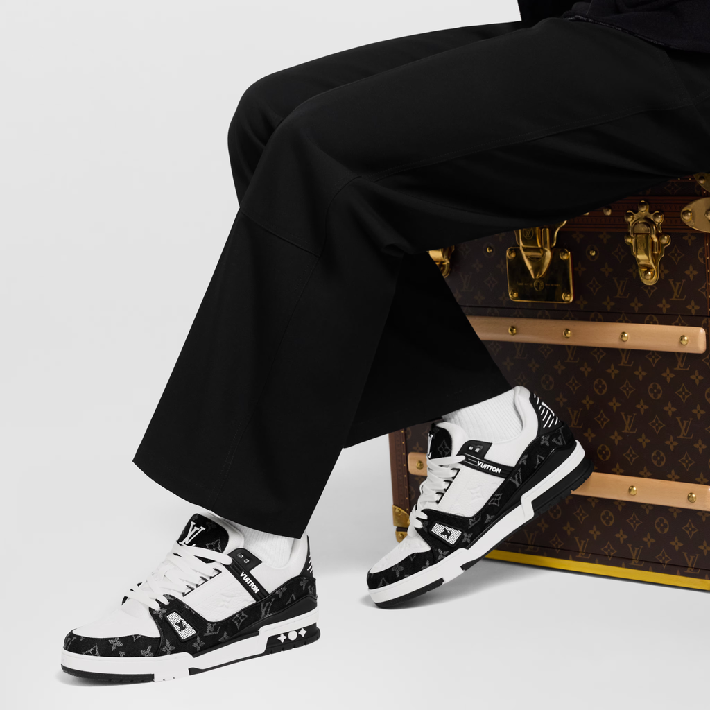 Louis Vuitton - LV Trainer - Bleu / Noir - Vue 8