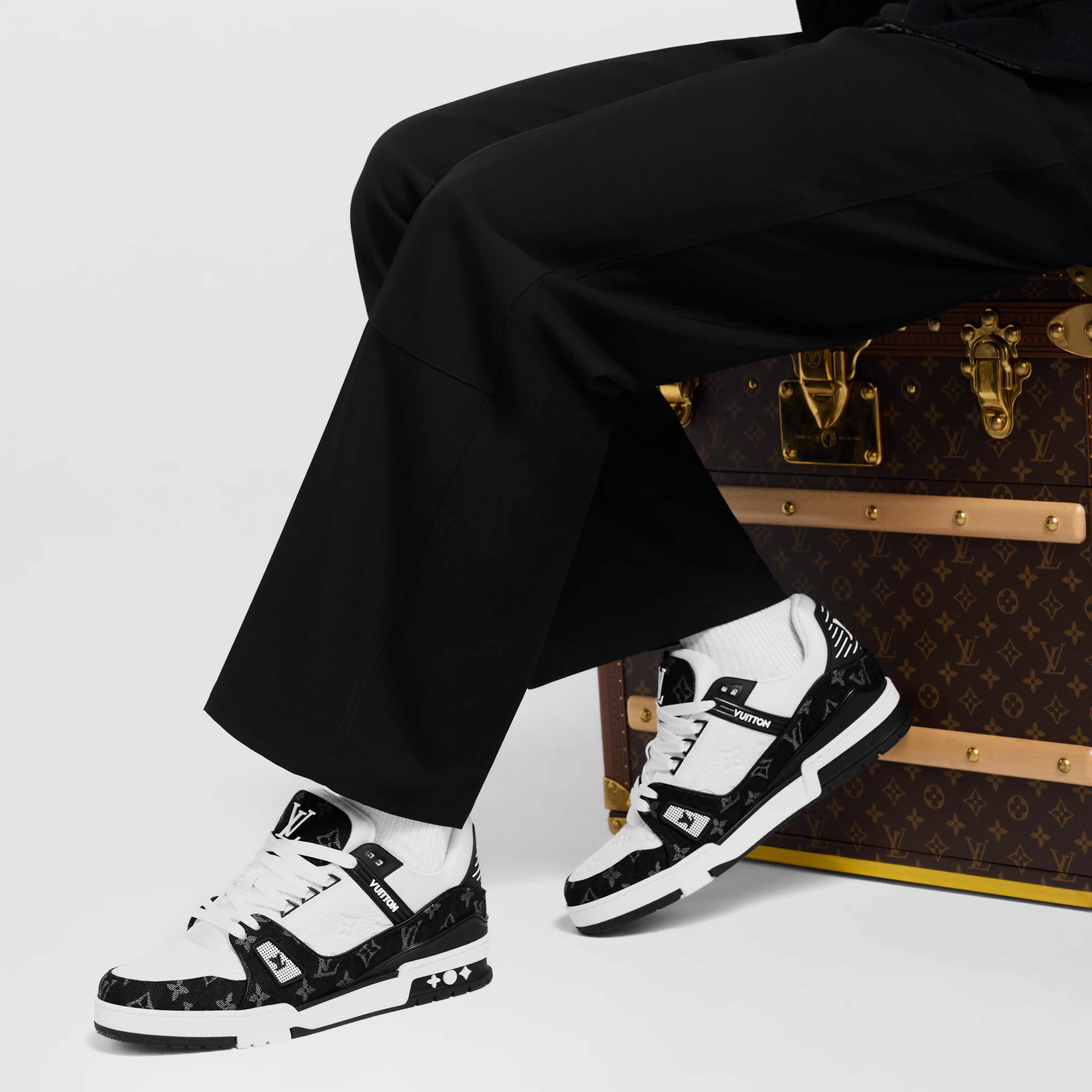 Louis Vuitton - LV Trainer - Bleu / Noir - Vue 8