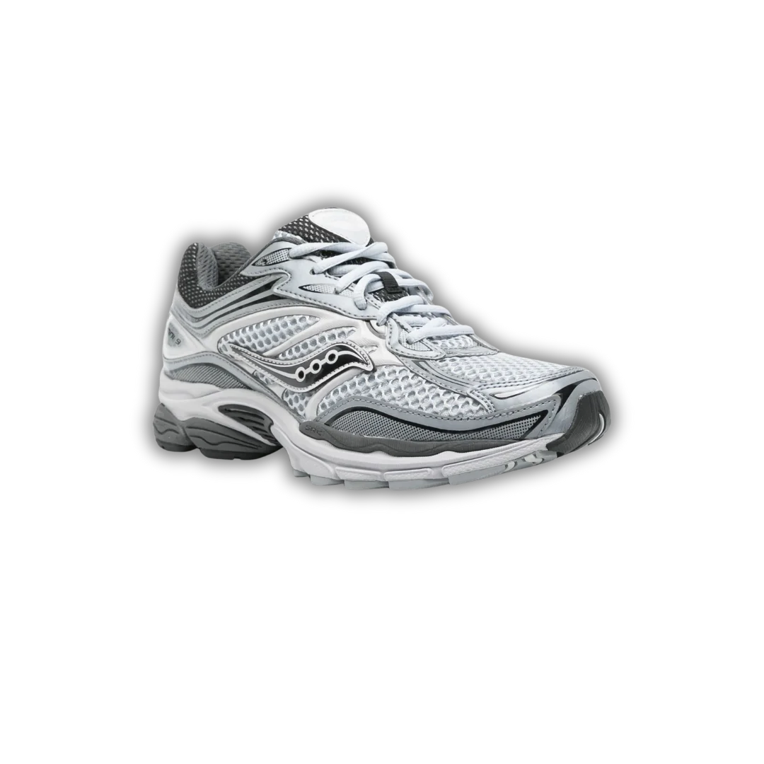 Saucony - ProGrid Omni 9 - Omni 9 White And Grey - Vue 1