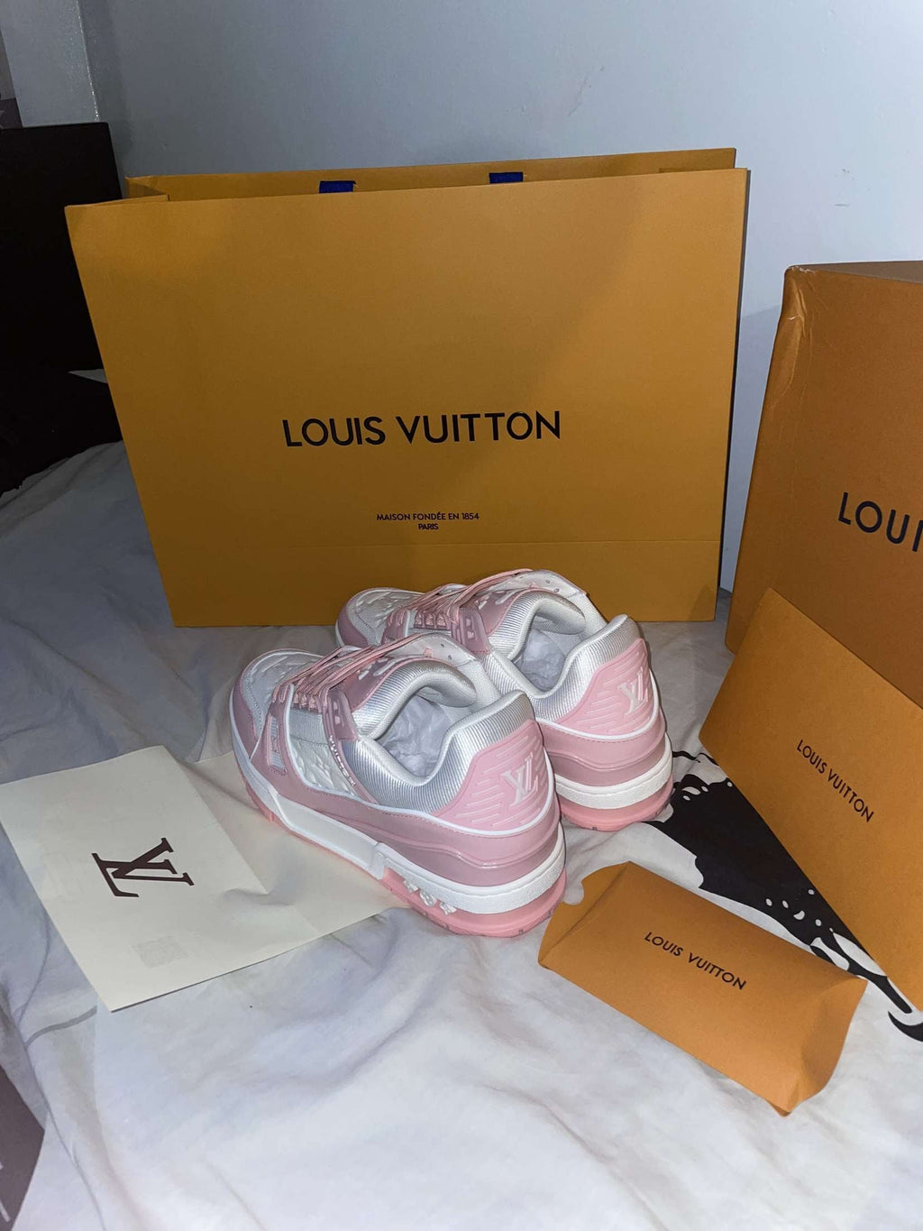 Louis Vuitton - LV Trainer - Rose - Vue 3