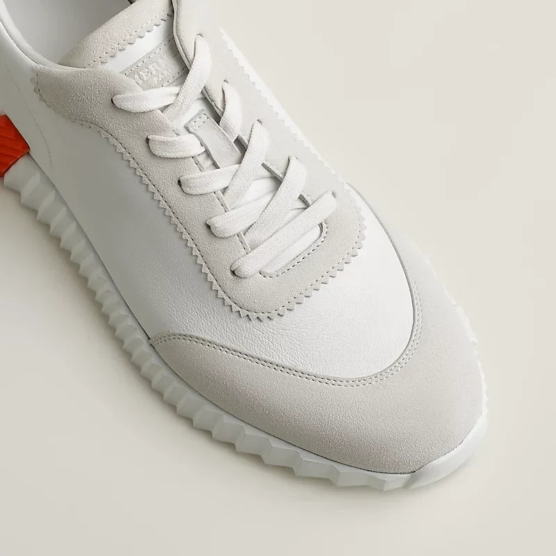 Hermès - Bouncing - Blanc / Orange - Vue 4