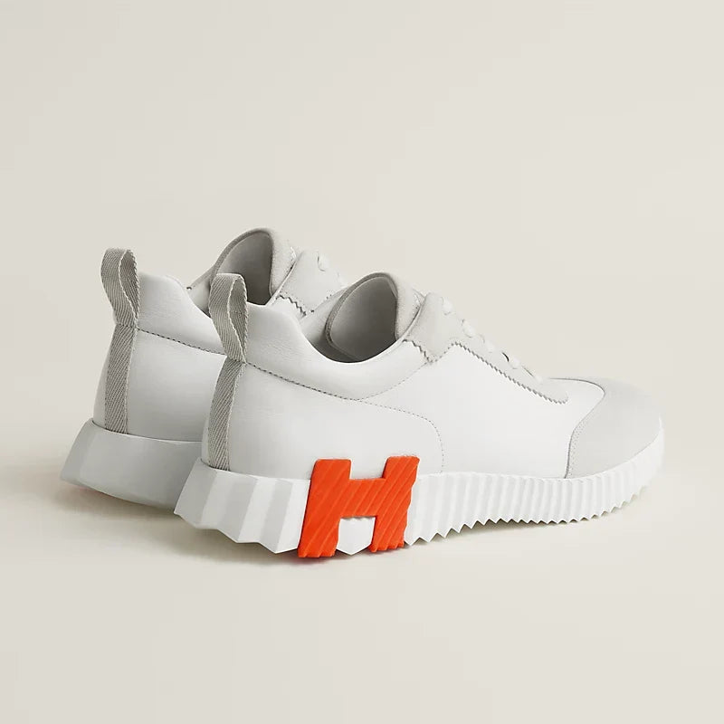 Hermès - Bouncing - Blanc / Orange - Vue 3