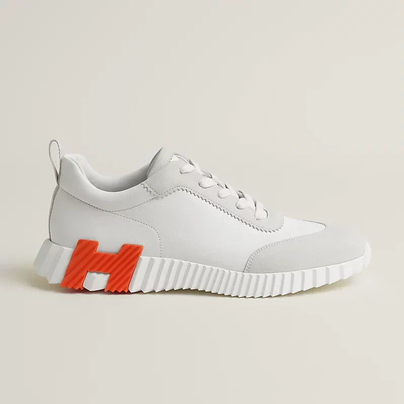 Hermès - Bouncing - Blanc / Orange - Vue 2