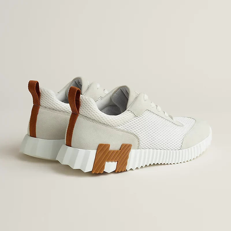 Hermès - Bouncing - Blanc / Maron / Noir - Vue 2