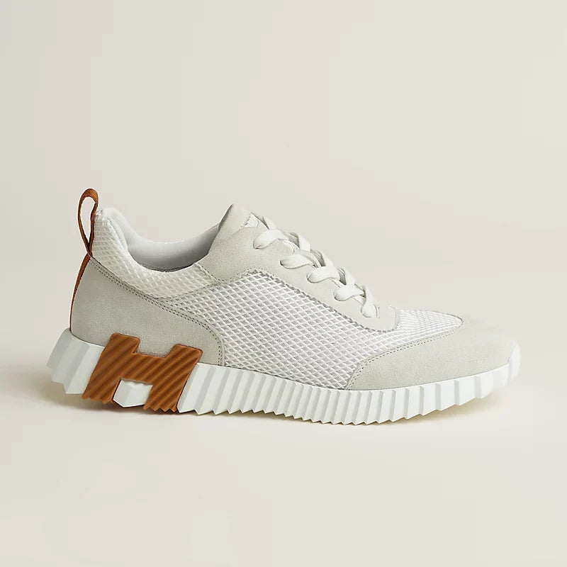 Hermès - Bouncing - Blanc / Maron / Noir - Vue 3